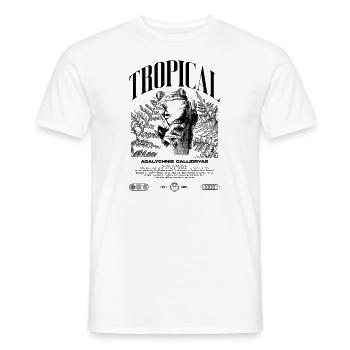 Grenouille arboricole aux yeux rouges Amphibien de la forêt tropicale - T-shirt homme - blanc - Devant - AI Model Male 178 dark (178cm)
