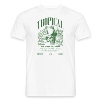 Grenouille arboricole aux yeux rouges Amphibien de la forêt tropicale - T-shirt homme - blanc - Devant - AI Model Male 178 dark (178cm)