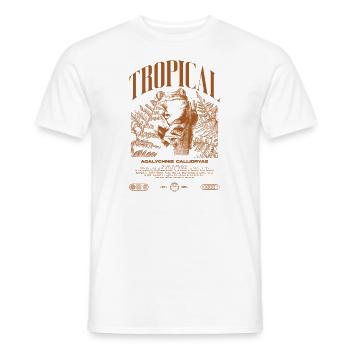 Grenouille arboricole aux yeux rouges Amphibien de la forêt tropicale - T-shirt homme - blanc - Devant - AI Model Male 178 dark (178cm)