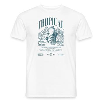 Grenouille arboricole aux yeux rouges Amphibien de la forêt tropicale - T-shirt homme - blanc - Devant - AI Model Male 178 dark (178cm)