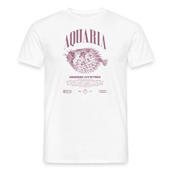 Stachelschwein Kugelfischhalter Moderne Streetwear - Männer T-Shirt - Weiß - Vorne - AI Model Male 178 dark (178cm)