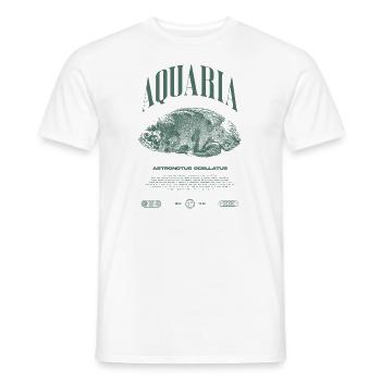Oscar Vishouder Moderne Streetwear - Heren T-shirt - wit - Voor - AI Model Male 178 dark (178cm)