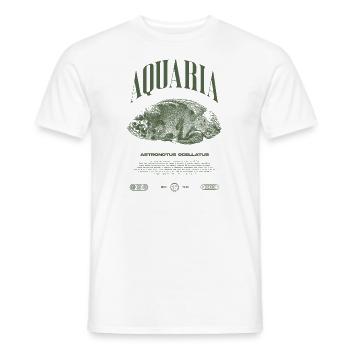 Oscar Vishouder Moderne Streetwear - Heren T-shirt - wit - Voor - AI Model Male 178 dark (178cm)