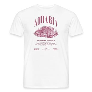 Oscar Vishouder Moderne Streetwear - Heren T-shirt - wit - Voor - AI Model Male 178 dark (178cm)