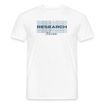 Research Nurse Medical Nurses Stylish - Men's T-Shirt - white - Front - AI Model Male 178 dark (178cm)