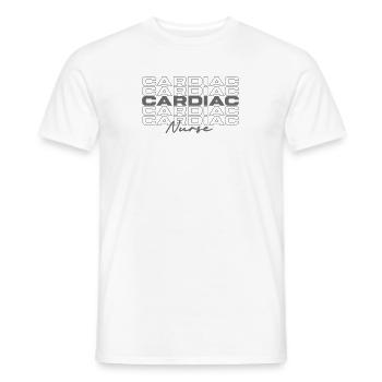 Infirmière cardiaque Infirmières médicales élégantes - T-shirt homme - blanc - Devant - AI Model Male 178 dark (178cm)