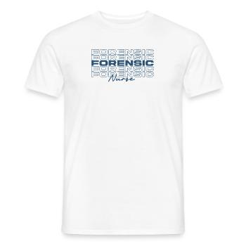 Forensic Nurse Medical Nurses Stylish - Men's T-Shirt - white - Front - AI Model Male 178 dark (178cm)
