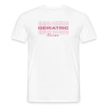 Geriatric Nurse Medical Nurses Stylish - Men's T-Shirt - white - Front - AI Model Male 178 dark (178cm)
