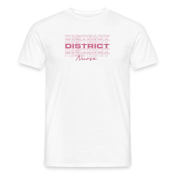 Infirmière de district Infirmières médicales élégantes - T-shirt homme - blanc - Devant - AI Model Male 178 dark (178cm)
