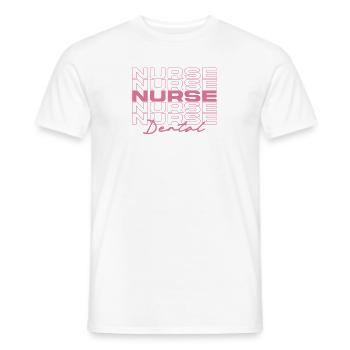 Infirmière dentaire Infirmières médicales élégantes - T-shirt homme - blanc - Devant - AI Model Male 178 dark (178cm)
