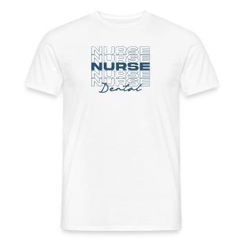 Dental Nurse Medical Nurses Stylish - Men's T-Shirt - white - Front - AI Model Male 178 dark (178cm)