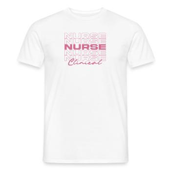 Klinische Krankenschwester Medizinische Krankenschwestern Stilvoll - Männer T-Shirt - Weiß - Vorne - AI Model Male 178 dark (178cm)