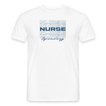 Gynaecology Nurse Medical Nurses Stylish - Men's T-Shirt - white - Front - AI Model Male 178 dark (178cm)