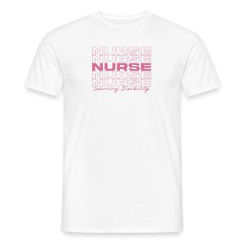 Learning Disability Nurse Medical Nurses Stylish - Men's T-Shirt - white - Front - AI Model Male 178 dark (178cm)