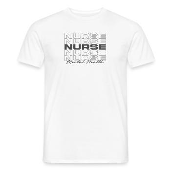 Infirmière en santé mentale Infirmières médicales élégantes - T-shirt homme - blanc - Devant - AI Model Male 178 dark (178cm)