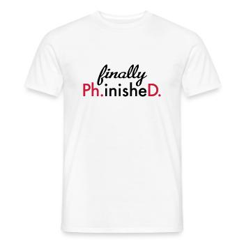 phd - T-shirt homme - blanc - Devant - AI Model Male 178 dark (178cm)