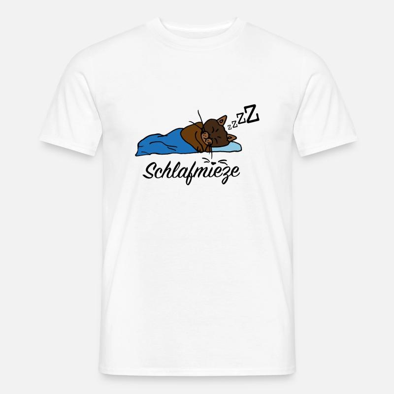 cute sleeping bug with lettering gift idea - Men's T-Shirt - white