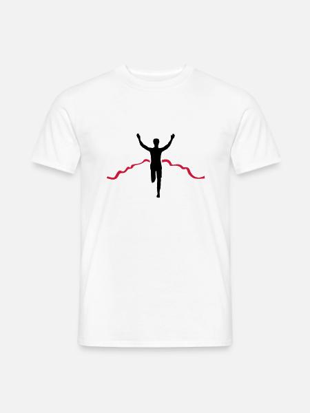 Jogger Ziel - Männer T-Shirt - Weiß
