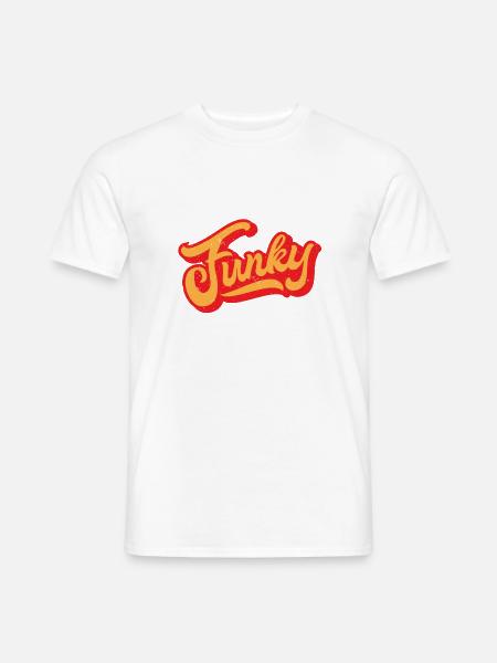 Funky Design - Männer T-Shirt - Weiß