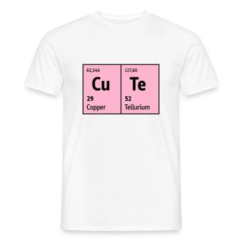 Periodensystem der Elemente CuTe süß niedlich nett - Männer T-Shirt - Weiß - Vorne - AI Model Male 178 dark (178cm)