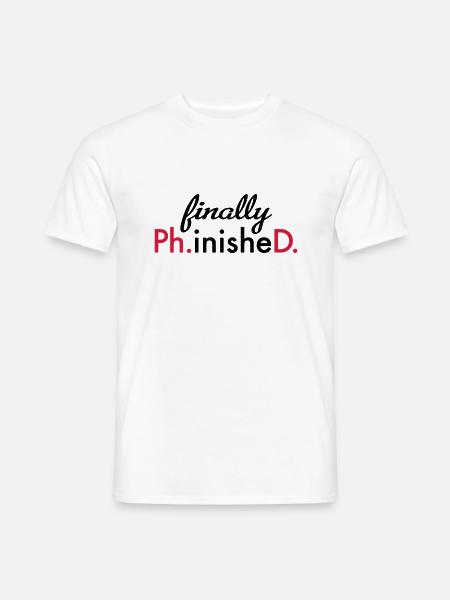 phd - Männer T-Shirt - Weiß