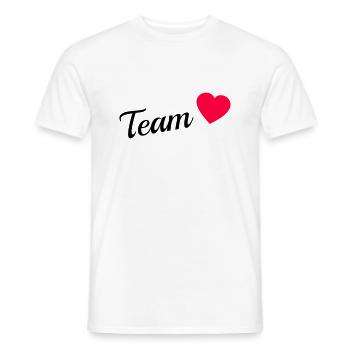 Team Braut >> Dein eigener Text << - Männer T-Shirt - Weiß - Vorne - AI Model Male 178 dark (178cm)