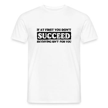 Échec du parachutisme ? Ce n’est pas votre truc ! Un design épique - T-shirt homme - blanc - Devant - AI Model Male 178 dark (178cm)
