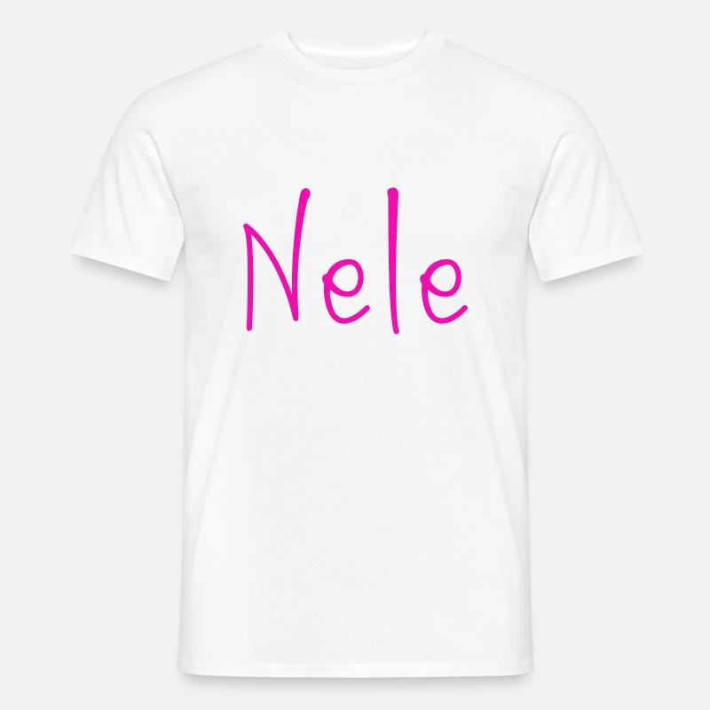 Nele - Männer T-Shirt - Weiß