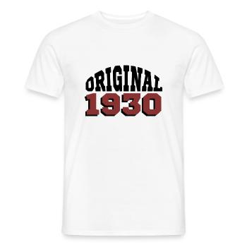 Original 1930 - Männer T-Shirt - Weiß - Vorne - AI Model Male 178 dark (178cm)