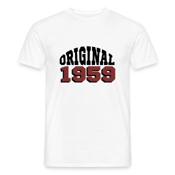 Original 1959 - Männer T-Shirt - Weiß - Vorne - AI Model Male 178 dark (178cm)