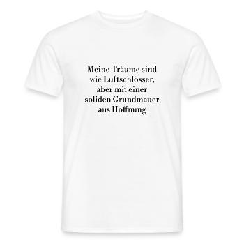 Gedankensprüche - Männer T-Shirt - Weiß - Vorne - AI Model Male 178 dark (178cm)