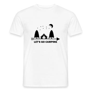 Camping motorhome caravan funny saying - Men's T-Shirt - white - Front - AI Model Male 178 dark (178cm)