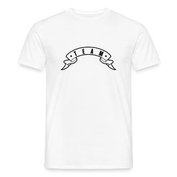 Équipe - T-shirt homme - blanc - Devant - AI Model Male 178 dark (178cm)