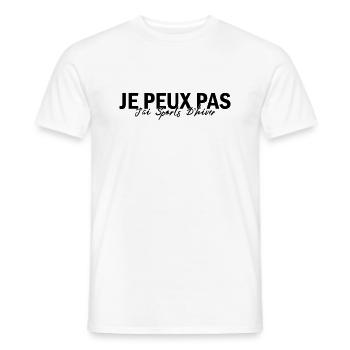 Ich kann keinen Wintersport treiben - Männer T-Shirt - Weiß - Vorne - AI Model Male 178 dark (178cm)