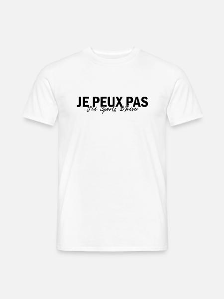 Ich kann keinen Wintersport treiben - Männer T-Shirt - Weiß