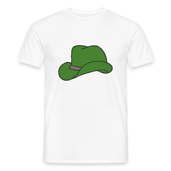 hut gruen - Männer T-Shirt - Weiß - Vorne - AI Model Male 178 dark (178cm)