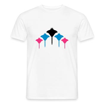 rochen mehrere - Männer T-Shirt - Weiß - Vorne - AI Model Male 178 dark (178cm)