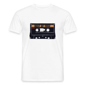 Best of 1982 - Birthday Retro Gift Idea - Men's T-Shirt - white - Front - AI Model Male 178 dark (178cm)