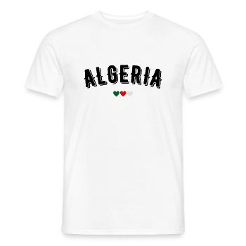 Algeria - Men's T-Shirt - white - Front - AI Model Male 178 dark (178cm)