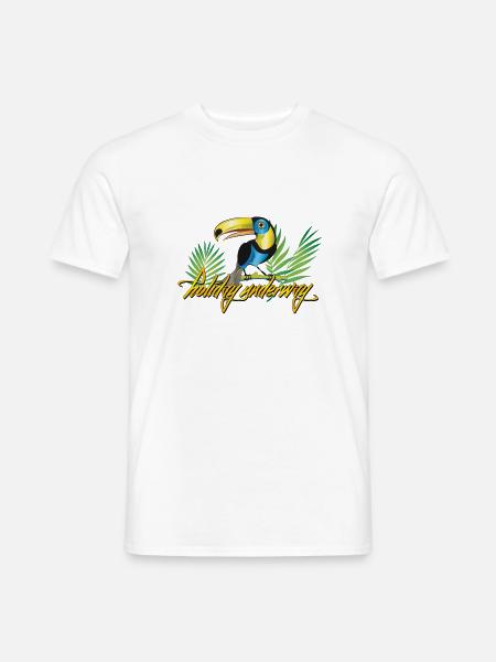 holiday tucan - Männer T-Shirt - Weiß