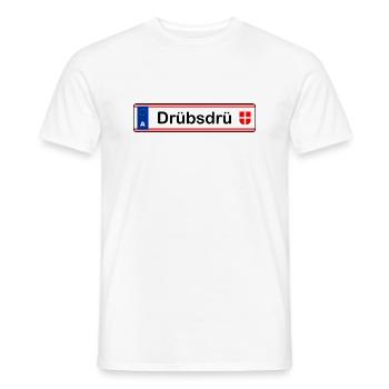 Drübsdrü Kennzeichen - Männer T-Shirt - Weiß - Vorne - AI Model Male 178 dark (178cm)