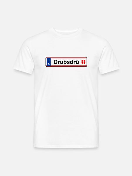 Drübsdrü Kennzeichen - Männer T-Shirt - Weiß