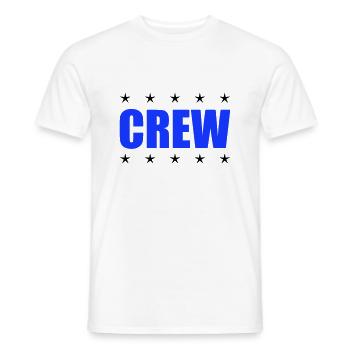 équipage - T-shirt homme - blanc - Devant - AI Model Male 178 dark (178cm)