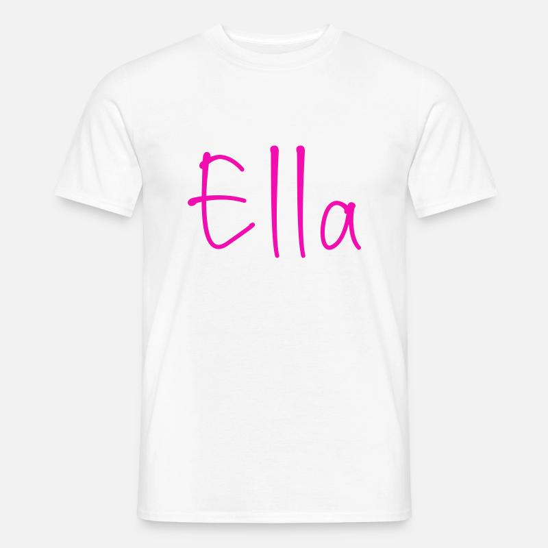 Ella - Männer T-Shirt - Weiß