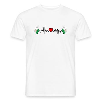 Cardio fréquence cardiaque pour Vaud Suisse - T-shirt homme - blanc - Devant - AI Model Male 178 dark (178cm)
