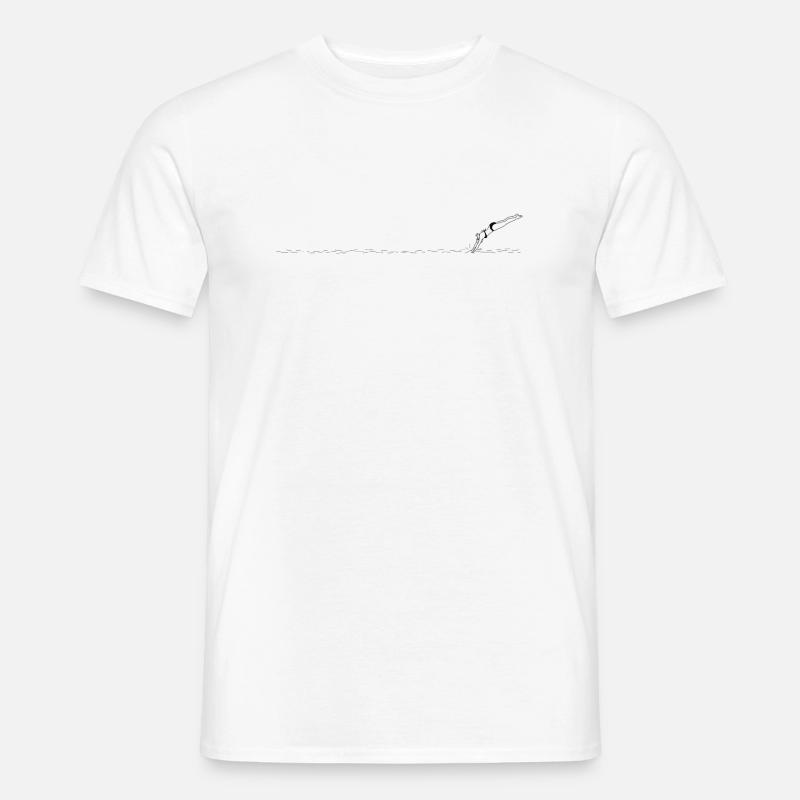 Badezeit - Männer T-Shirt - Weiß
