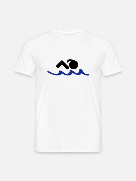 swimming - Men's T-Shirt - white