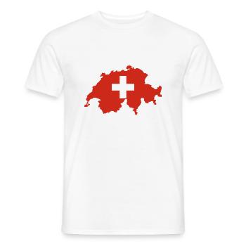 Schweiz - Männer T-Shirt - Weiß - Vorne - AI Model Male 178 dark (178cm)