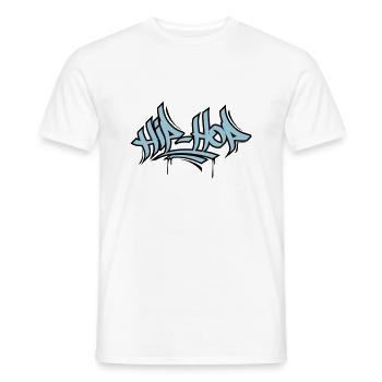 Hip Hop - Men's T-Shirt - white - Front - AI Model Male 178 dark (178cm)