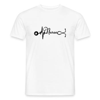Nurse Doctor Hospital Krankenschwester - Männer T-Shirt - Weiß - Vorne - AI Model Male 178 dark (178cm)